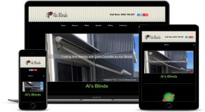 Arrested Als Blinds created by Arrested Graphics and Web Solutions